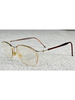 Rodenstock R2519 Metal Half-Rim Eyeglasses Frames Pink Tortoise Gold 52-18-140